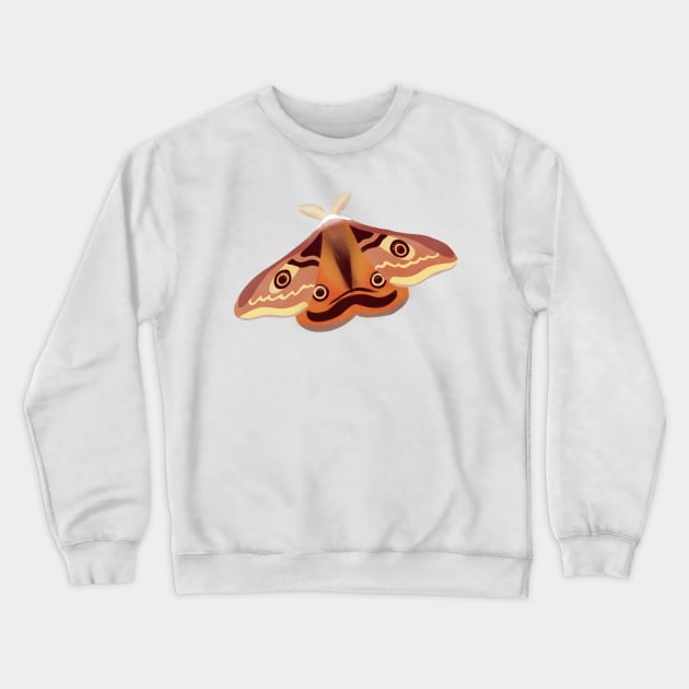 Emperor Moth Insect Illustration Crewneck Sweatshirt by ChloesNook